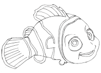 A coloring page of finding nemo